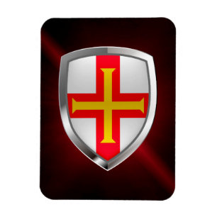 Imán Emblema metálico de Guernsey