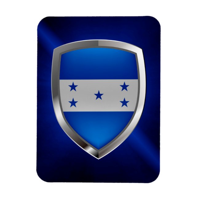 Imán Emblema metálico de Honduras (Vertical)