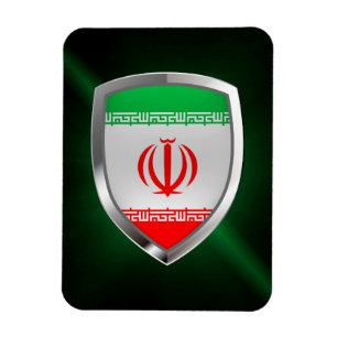 Imán Emblema metálico de Irán