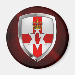 Imán Emblema metálico de Irlanda del Norte
