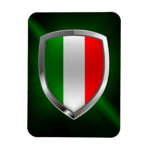 Imán Emblema metálico de Italia