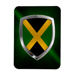 Imán Emblema metálico de Jamaica