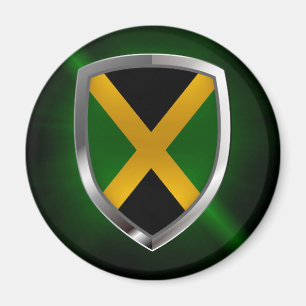 Imán Emblema metálico de Jamaica