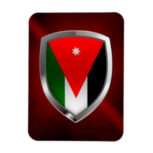 Imán Emblema metálico de Jordania