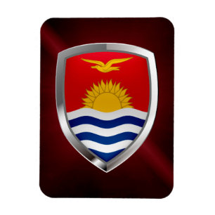 Imán Emblema metálico de Kiribati
