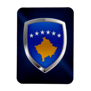 Imán Emblema metálico de Kosovo