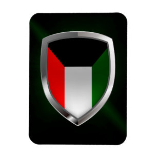 Imán Emblema metálico de Kuwait