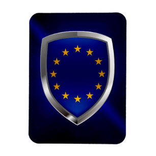 Imán Emblema metálico de la Unión Europea