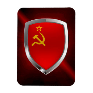 Imán Emblema metálico de la Unión Soviética