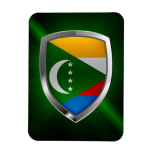 Imán Emblema metálico de las Comoras