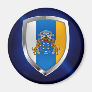 Imán Emblema metálico de las Islas Canarias