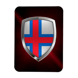 Imán Emblema metálico de las Islas Feroe