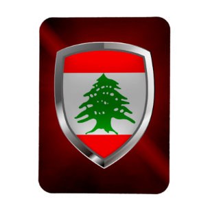 Imán Emblema metálico de Líbano