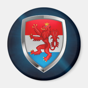 Imán Emblema metálico de Luxemburgo