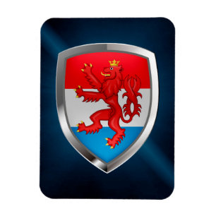 Imán Emblema metálico de Luxemburgo