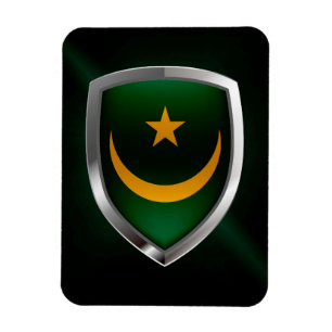 Imán Emblema metálico de Mauritania