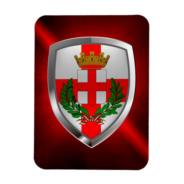 Imán Emblema metálico de Milano (Vertical)
