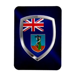 Imán Emblema metálico de Montserrat