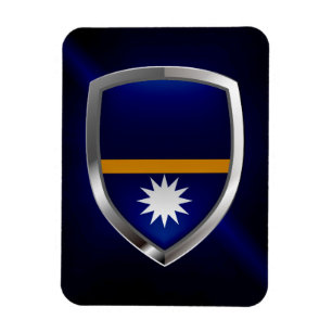 Imán Emblema metálico de Nauru