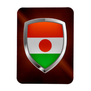 Imán Emblema metálico de Níger