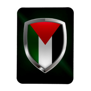 Imán Emblema metálico de Palestina