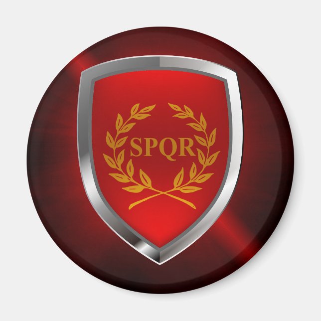 Imán Emblema metálico de Roma (Frente)