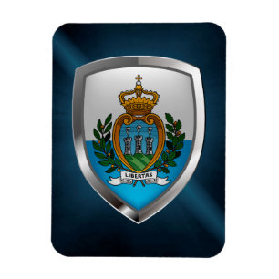 Imán Emblema metálico de San Marino