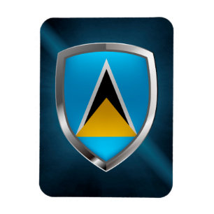 Imán Emblema metálico de Santa Lucía