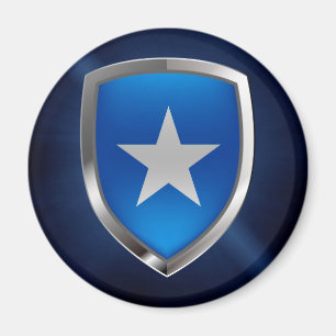 Imán Emblema metálico de Somalia