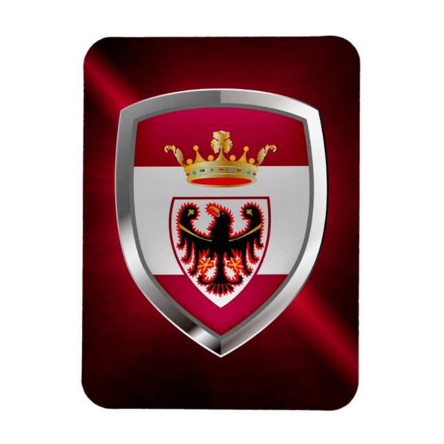 Imán Emblema metálico de Trento (Vertical)