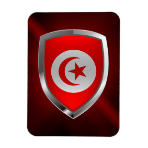 Imán Emblema metálico de Túnez