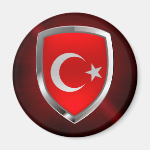 Imán Emblema metálico de Turquía