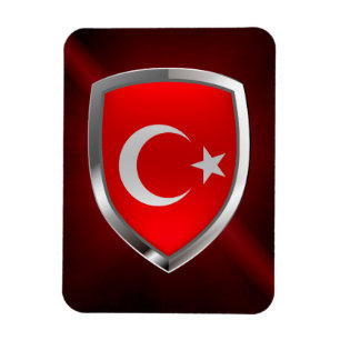 Imán Emblema metálico de Turquía