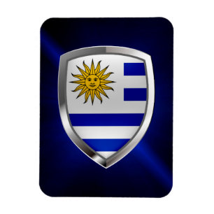 Imán Emblema metálico de Uruguay