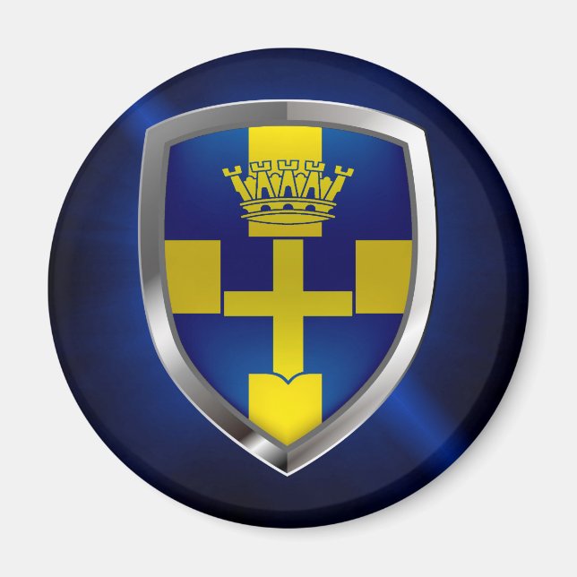 Imán Emblema metálico de Verona (Frente)