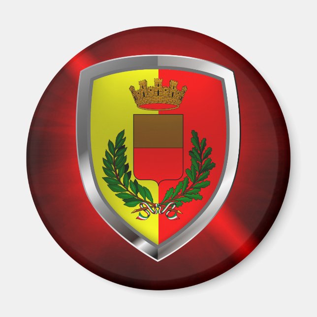 Imán Emblema metálico napoli (Frente)