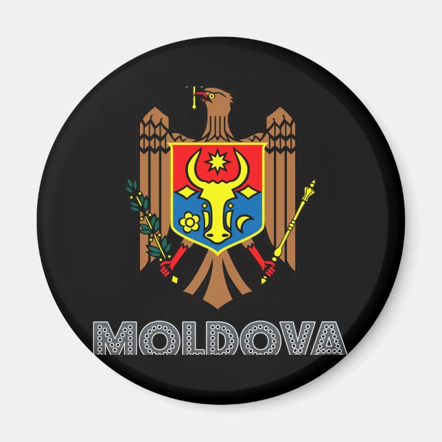 Imán Emblema moldavo (Frente)