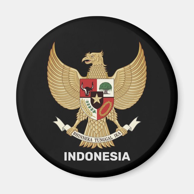Imán Emblema nacional de Indonesia (Frente)
