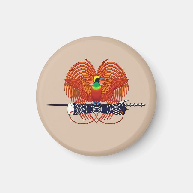 Imán Emblema nacional de Papúa Nueva Guinea (Frente)