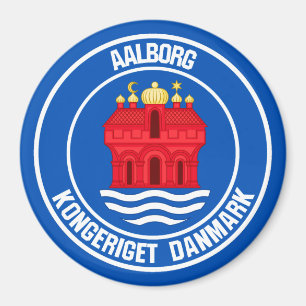 Imán Emblema redondo de Aalborg