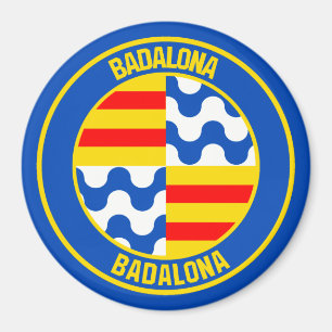 Imán Emblema redondo de Badalona