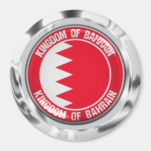 Imán Emblema redondo de Bahrein