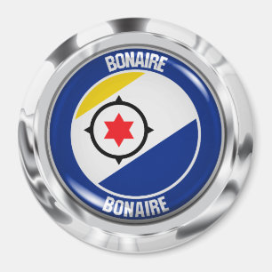 Imán Emblema redondo de Bonaire