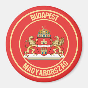 Imán Emblema redondo de Budapest