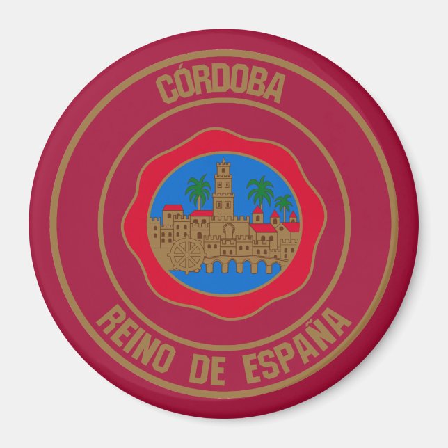 Imán Emblema redondo de Córdoba (Frente)