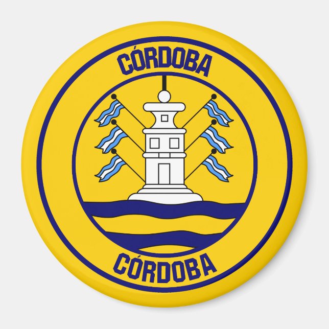 Imán Emblema redondo de Córdoba (Frente)
