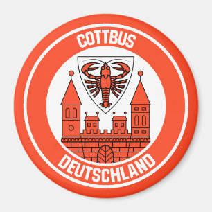 Imán Emblema redondo de Cottbus