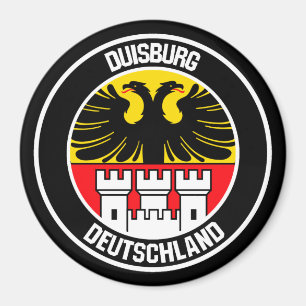 Imán Emblema redondo de Duisburg