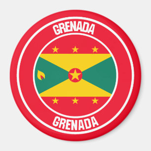 Imán Emblema redondo de Granada