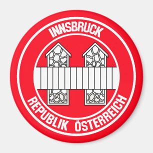 Imán Emblema redondo de Innsbruck